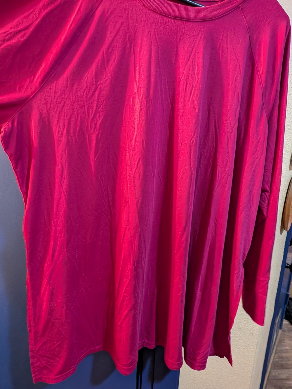 Tek Gear On-the-Go 2X Burgundy Dolman Sleeve Tunic Top